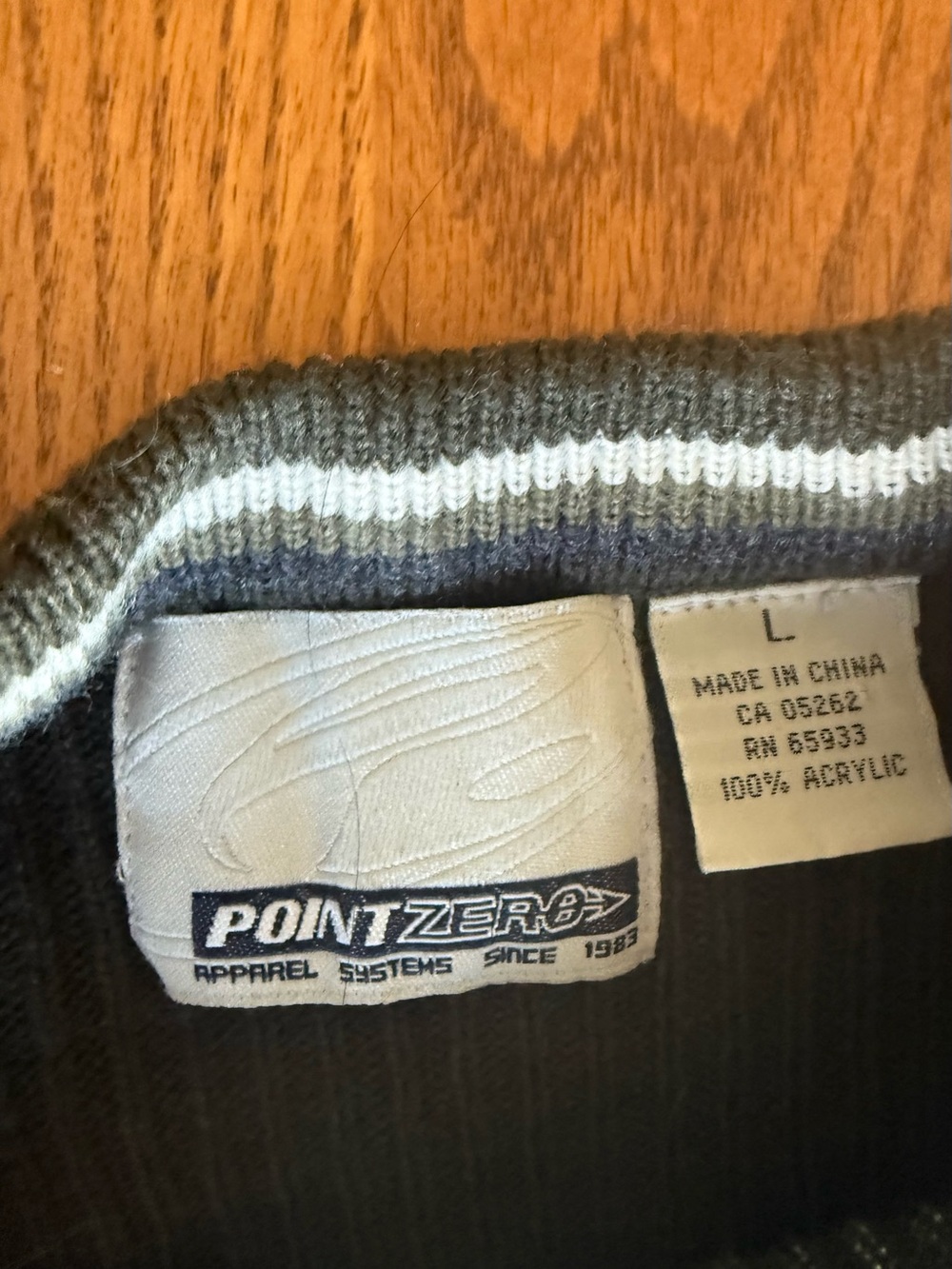 Men's Dark Green Ribbed Crewneck Sweater - Classic Striped Detail - Picture 2 of 3